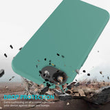 EIDERWOOD iPhone 16e Lined Silicone Case - Dark Green
