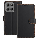 EIDERWOOD Motorola Moto G15 / G15 Power Faux Leather Flip Case with Wallet - Black