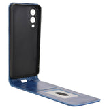 EIDERWOOD Samsung Galaxy S25 Edge Vertical Flip Case with Card Holder - Blue