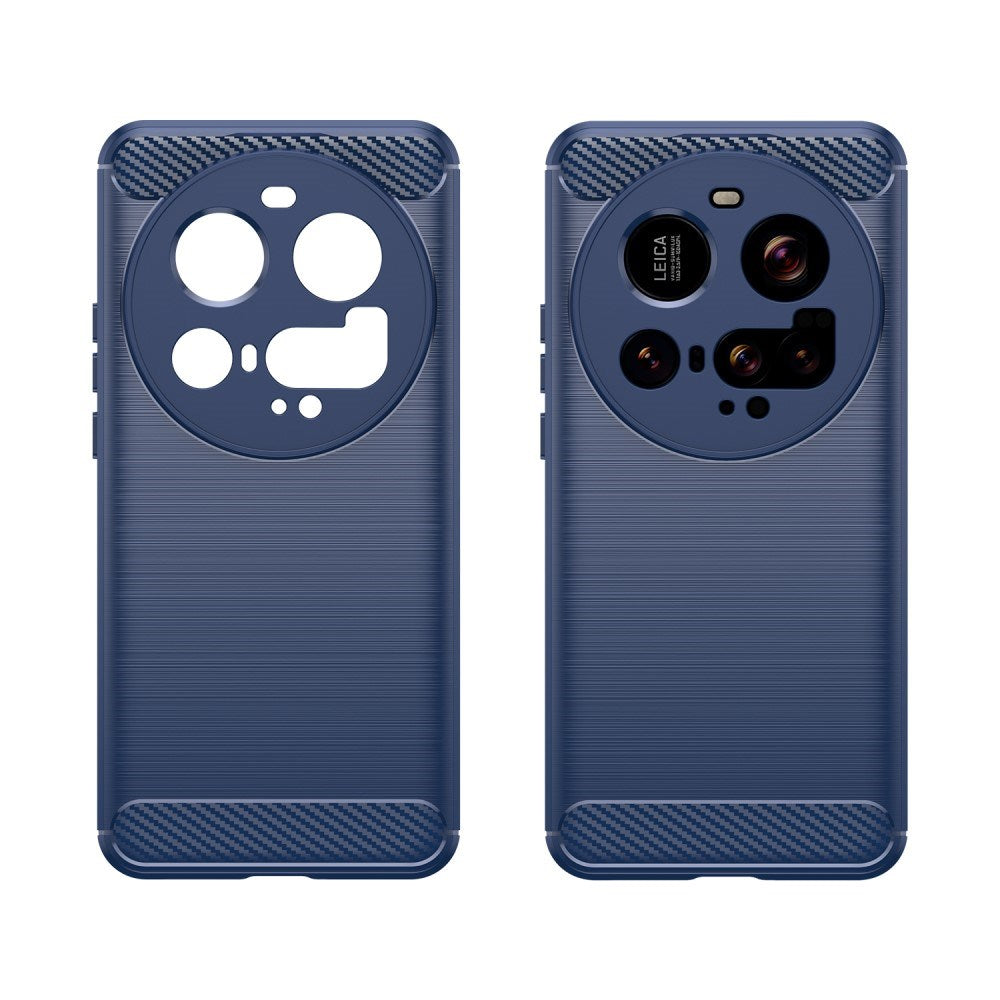 EIDERWOOD Xiaomi 15 Ultra Brushed Carbon Fiber Flexible Plastic Case - Blue