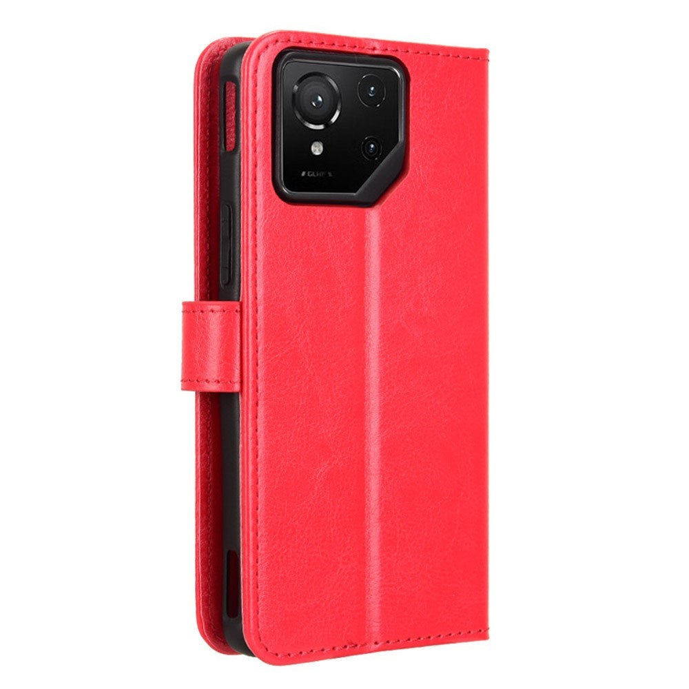 EIDERWOOD Asus ROG Phone 9 (5G) / 9 Pro (5G) Faux Leather Flip Case with Cardholder & Stand Function - Red
