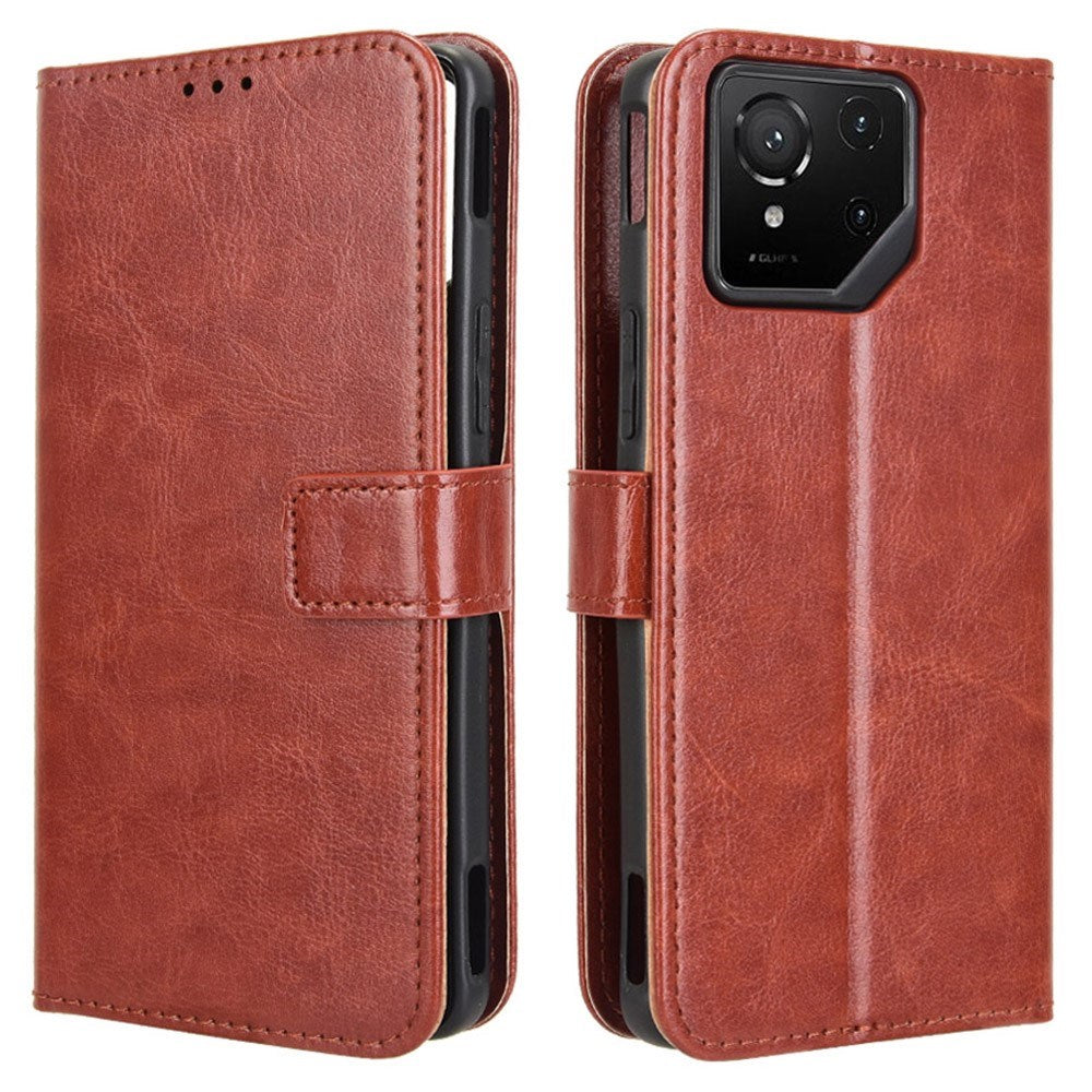 EIDERWOOD Asus ROG Phone 9 (5G) / 9 Pro (5G) Faux Leather Flip Case with Cardholder & Stand Function - Brown
