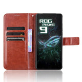 EIDERWOOD Asus ROG Phone 9 (5G) / 9 Pro (5G) Faux Leather Flip Case with Cardholder & Stand Function - Brown