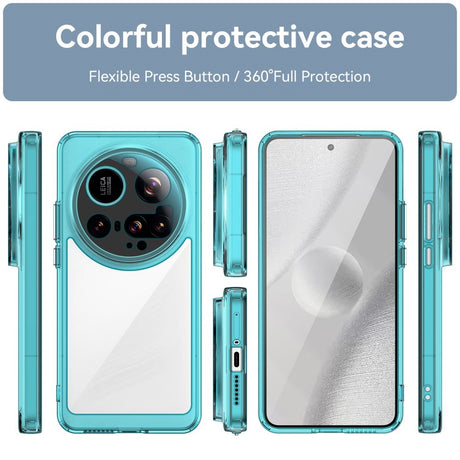 EIDERWOOD Xiaomi 15 Ultra Hybrid Plastic Case - Transparent / Turquoise