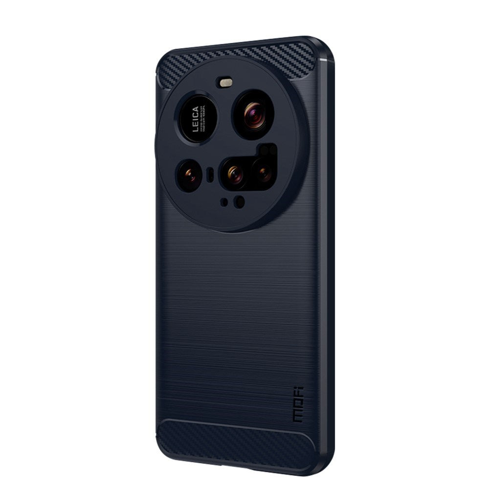 Mofi Xiaomi 15 Ultra Brushed Carbon Fiber Plastic Case - Blue