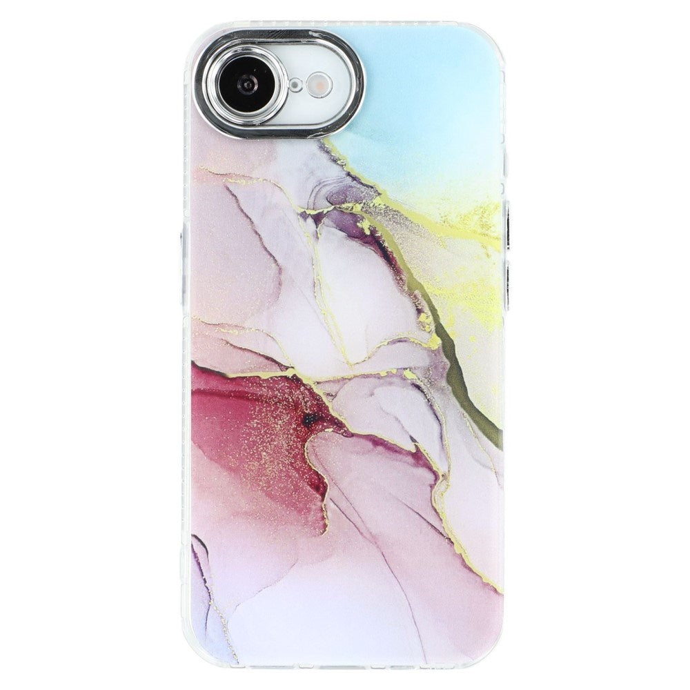 EIDERWOOD iPhone 16e Hybrid Case with Marble Design - Multi