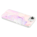 EIDERWOOD iPhone 16e Hybrid Case with Marble Design - Pink