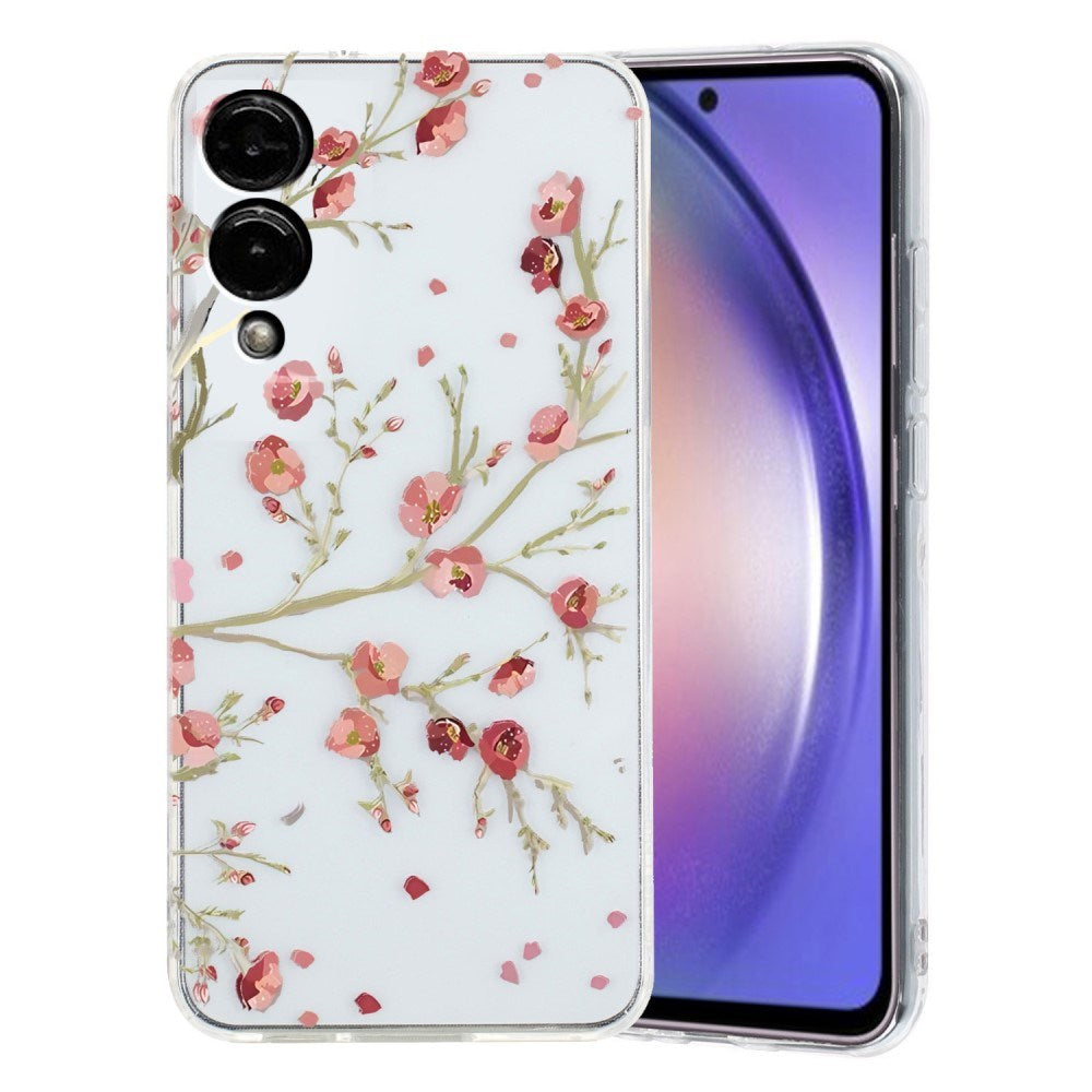 EIDERWOOD Samsung Galaxy S25 Edge Flexible Plastic Case with Motif - Transparent / Flowers