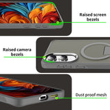 EIDERWOOD Samsung Galaxy S25 Edge Hybrid Case with Stand Function - MagSafe Compatible - Black