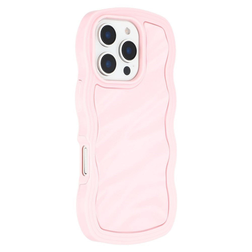iPhone 16 Pro Max EIDERWOOD Hybrid Plastic Wavy Case – Pink