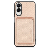 EIDERWOOD Samsung Galaxy S25 Edge Case with Removable Card Holder - Beige