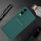 EIDERWOOD Samsung Galaxy S25 Edge Flexible Plastic Case with Cardholder - Dark Green