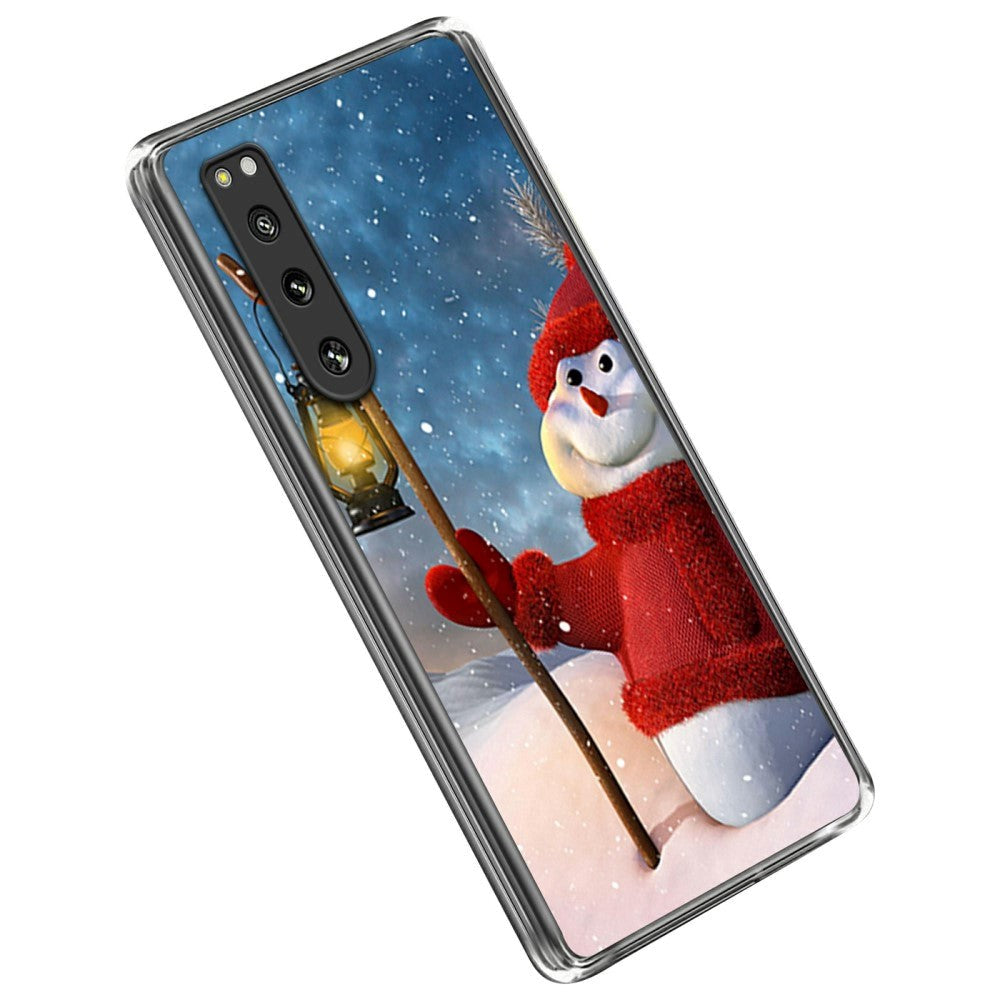 Sony Xperia 5 IV Flexible Plastic Christmas Case - Snowman