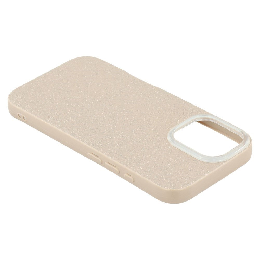 EIDERWOOD IPhone 16 Flexible Plastic Case with Glitter - Beige