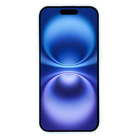 EIDERWOOD IPhone 16 Flexible Plastic Case with Glitter - Light Blue