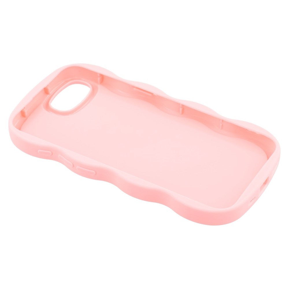 iPhone 16e EIDERWOOD Flexible Plastic Wavy Case - Light Pink