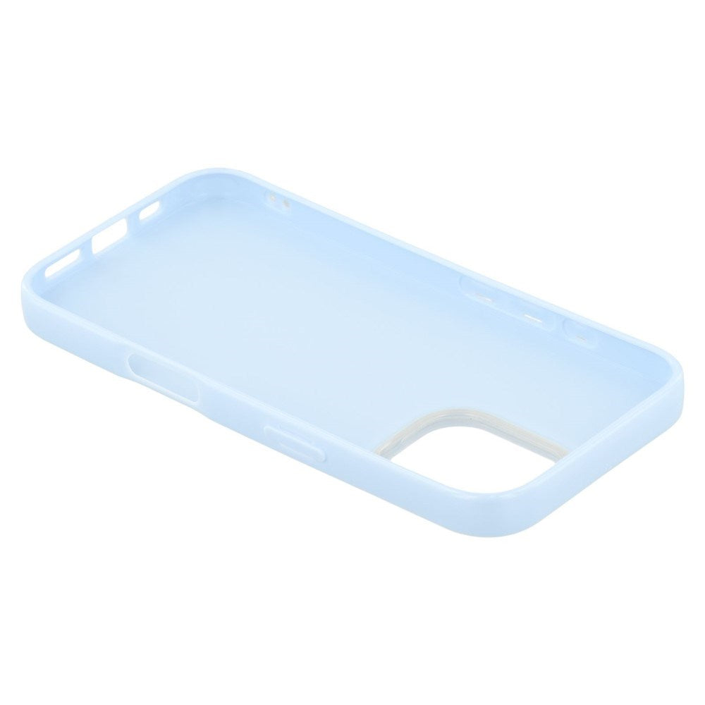 EIDERWOOD IPhone 16 Pro Flexible Plastic Case with Glitter - Light Blue