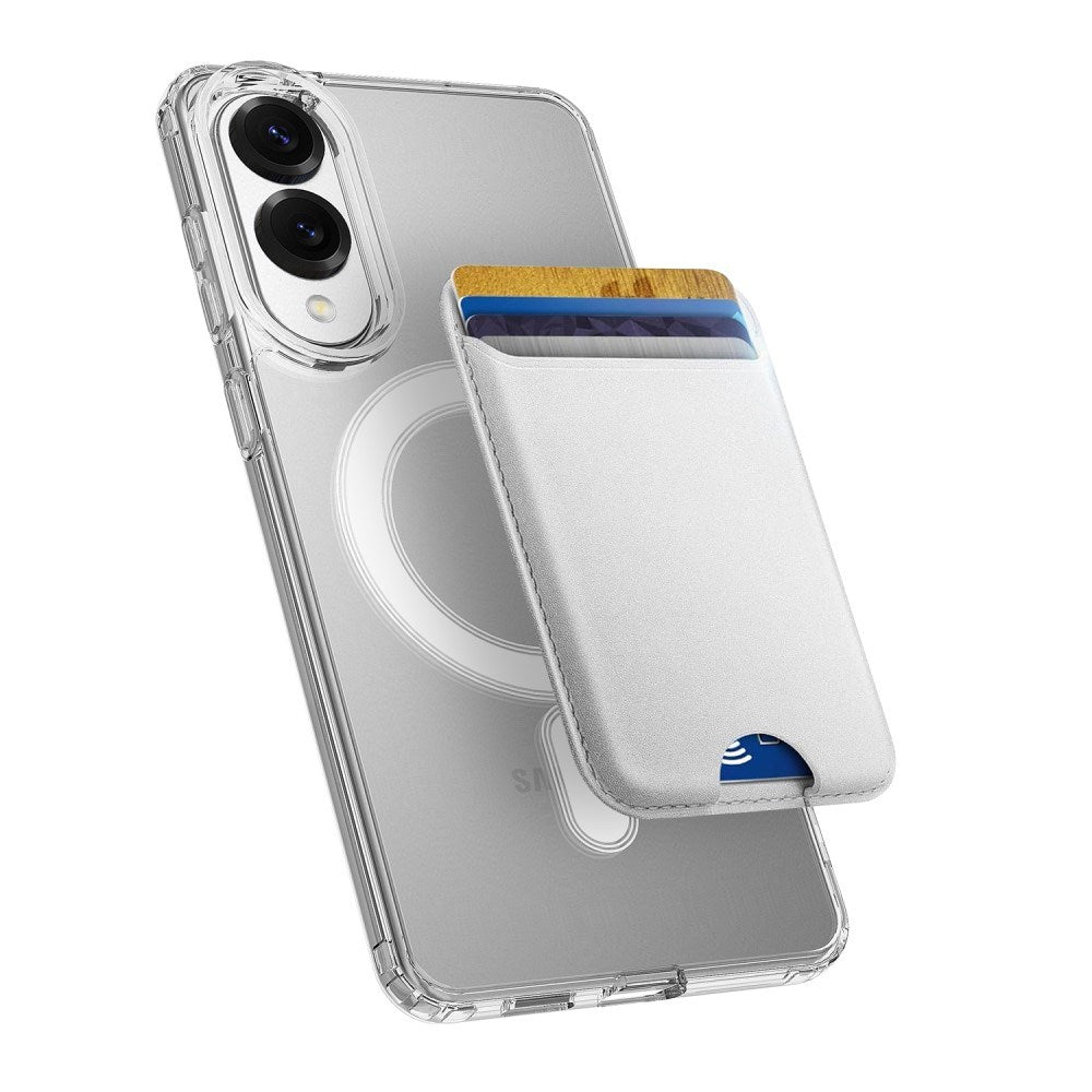 EIDERWOOD Samsung Galaxy S25 Edge Hybrid Plastic Case - MagSafe Compatible - Transparent / White