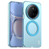 IMAK Huawei Mate 70 Hybrid Plastic Case - MagSafe Compatible - Transparent / Blue