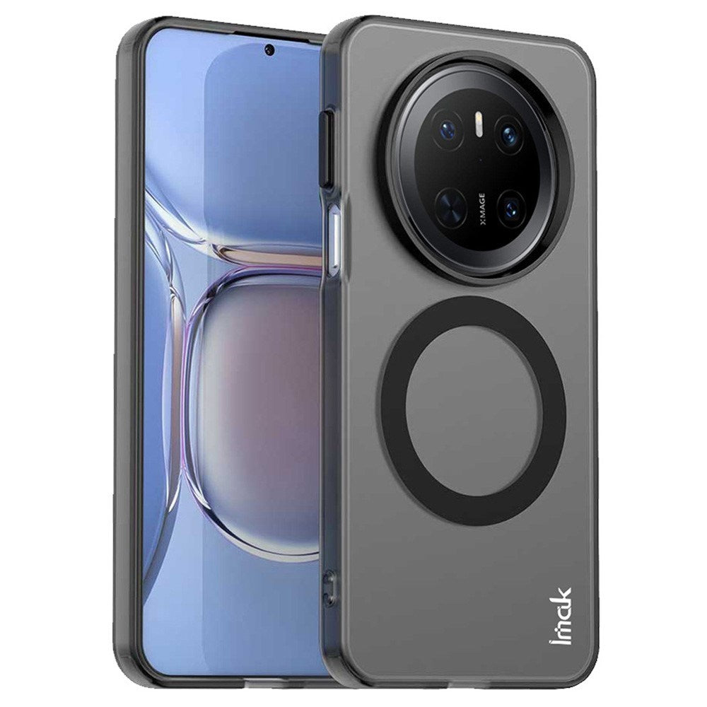 IMAK Huawei Mate 70 Hybrid Plastic Case - MagSafe Compatible - Transparent / Black