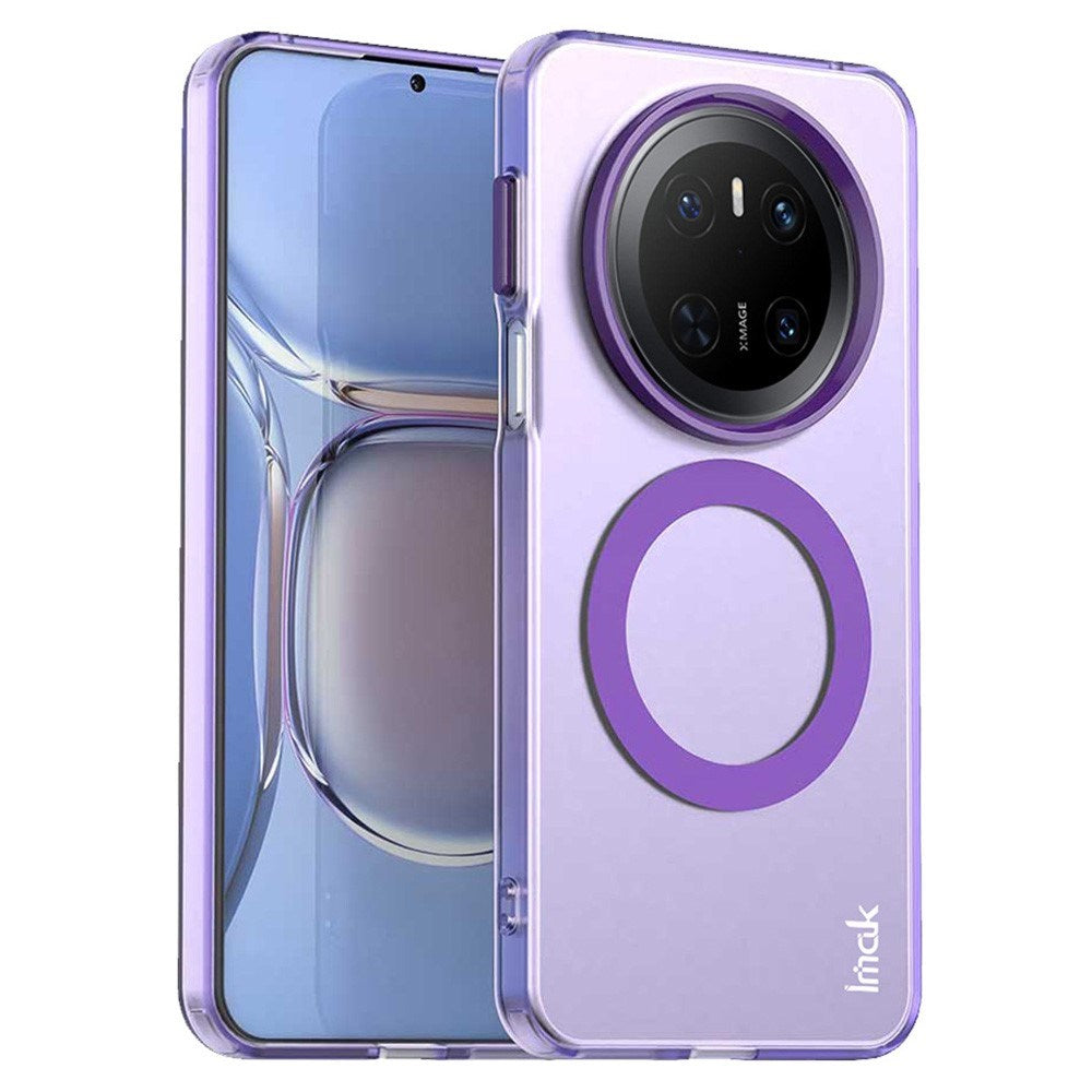IMAK Huawei Mate 70 Hybrid Plastic Case - MagSafe Compatible - Transparent / Purple