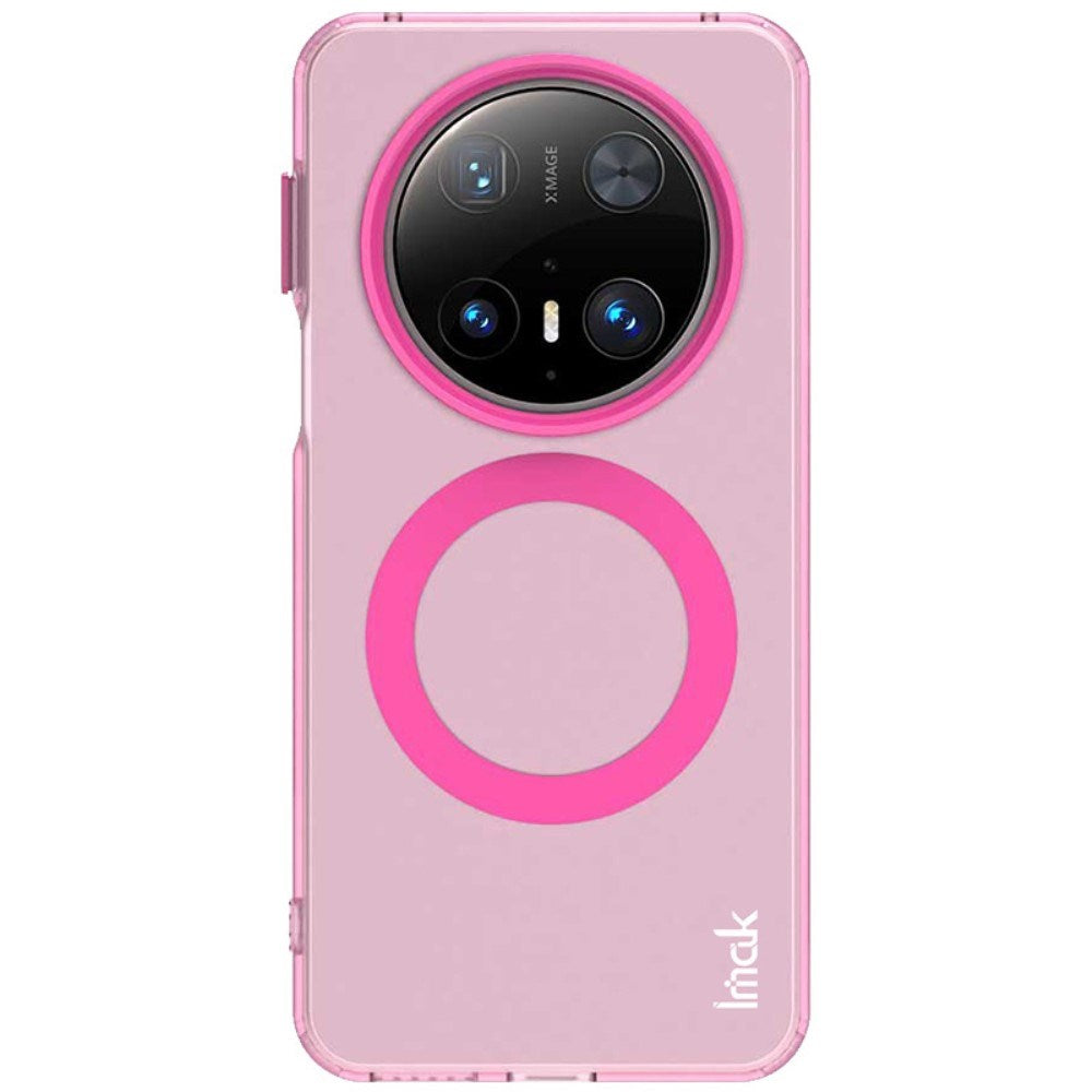 IMAK Huawei Mate 70 Pro+ / 70 Pro Hybrid Plastic Case - MagSafe Compatible - Transparent / Pink