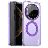 IMAK Huawei Mate 70 Pro+ / 70 Pro Hybrid Plastic Case - MagSafe Compatible - Transparent / Purple