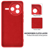 Xiaomi Poco F7 Pro EIDERWOOD Silicone Case with Strap - Red