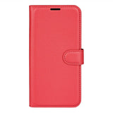 EIDERWOOD Nothing Phone (3a) Pro Faux Leather Flip Case with Cardholder & Stand Function - Red