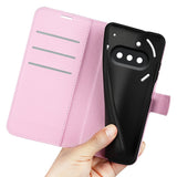 EIDERWOOD Nothing Phone (3a) Faux Leather Flip Case with Cardholder & Stand Function - Pink