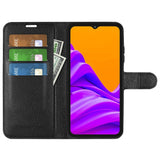 EIDERWOOD Samsung Galaxy Xcover 7 Pro Faux Leather Flip Case with Cardholder & Stand Function - Black