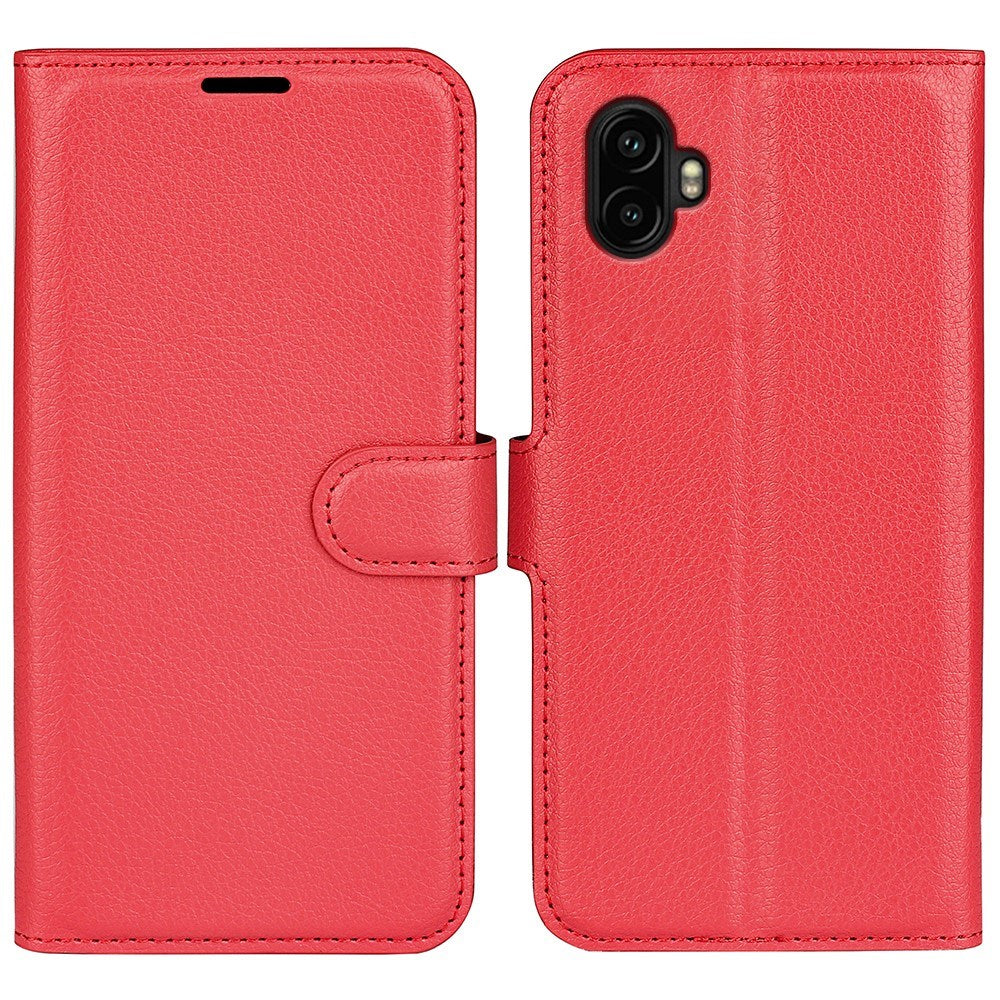 EIDERWOOD Samsung Galaxy Xcover 7 Pro Faux Leather Flip Case with Cardholder & Stand Function - Red