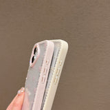 EIDERWOOD iPhone 16 Hybrid Case with Bows and Rhinestones - Transparent / Blue