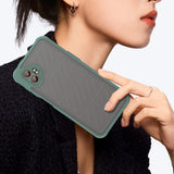 EIDERWOOD Samsung Galaxy Xcover 7 Pro Hybrid Plastic Case with Matte Back - Transparent / Green