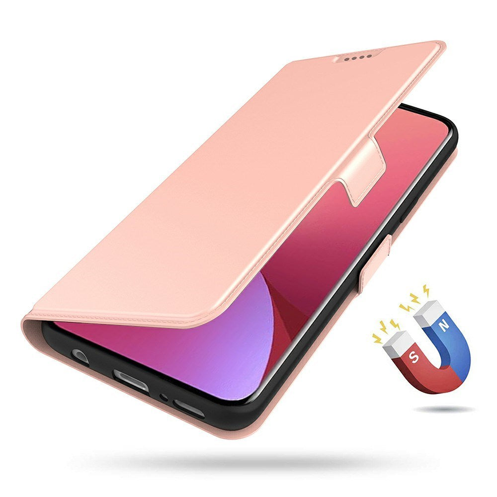 Xiaomi Poco F7 Ultra EIDERWOOD Faux Leather Flip Case with Card Holder & Stand Function – Rose Gold