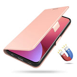 Xiaomi Poco F7 Ultra EIDERWOOD Faux Leather Flip Case with Card Holder & Stand Function – Rose Gold