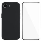 iPhone 17e / 16e Protection Set with Flexible Plastic Case & Screen Protector - Black