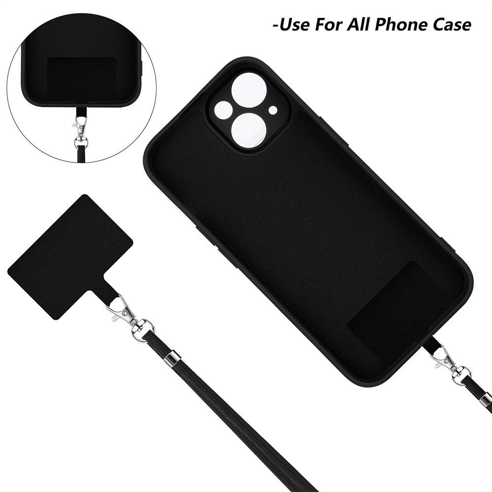 iPhone 17e / 16e Set with Flexible Plastic Case - Screen Protector - Lanyard - White