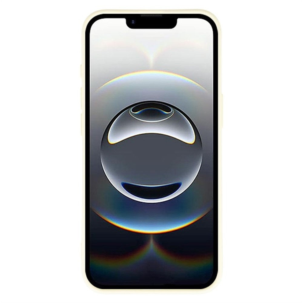 iPhone 17e / 16e Set with Flexible Plastic Case - Screen Protector - Lanyard - White