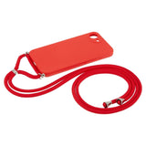 iPhone 17e / 16e EIDERWOOD Lined Flexible Plastic Case w. Strap - Red