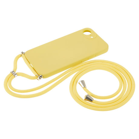 iPhone 17e / 16e EIDERWOOD Lined Flexible Plastic Case w. Strap - Yellow