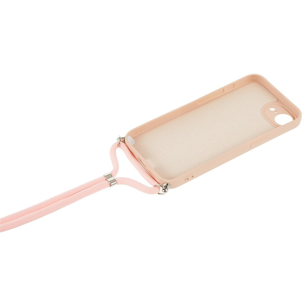 iPhone 17e / 16e EIDERWOOD Lined Flexible Plastic Case w. Strap - Pink