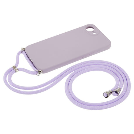 iPhone 17e / 16e EIDERWOOD Lined Flexible Plastic Case w. Strap - Purple
