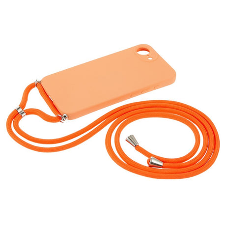 iPhone 17e / 16e EIDERWOOD Lined Flexible Plastic Case w. Strap - Orange