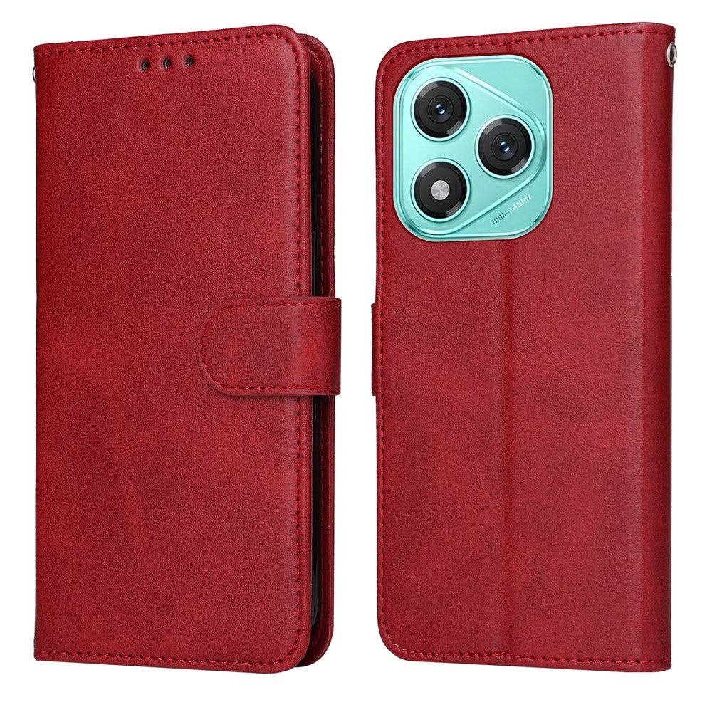 EIDERWOOD Honor 400 Lite Faux Leather Flip Case with Strap - Red
