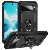 EIDERWOOD Google Pixel 10 Pro XL Hybrid Craftsman Case with 360 Rotatable Kickstand - Black