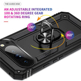 EIDERWOOD Google Pixel 10 Pro XL Hybrid Craftsman Case with 360 Rotatable Kickstand - Black