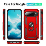 EIDERWOOD Google Pixel 10 Pro XL Hybrid Craftsman Case with 360 Rotatable Kickstand - Red