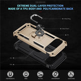 EIDERWOOD Google Pixel 10 Pro XL Hybrid Craftsman Case with 360 Rotatable Kickstand - Gold