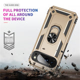 EIDERWOOD Google Pixel 10 Pro XL Hybrid Craftsman Case with 360 Rotatable Kickstand - Gold